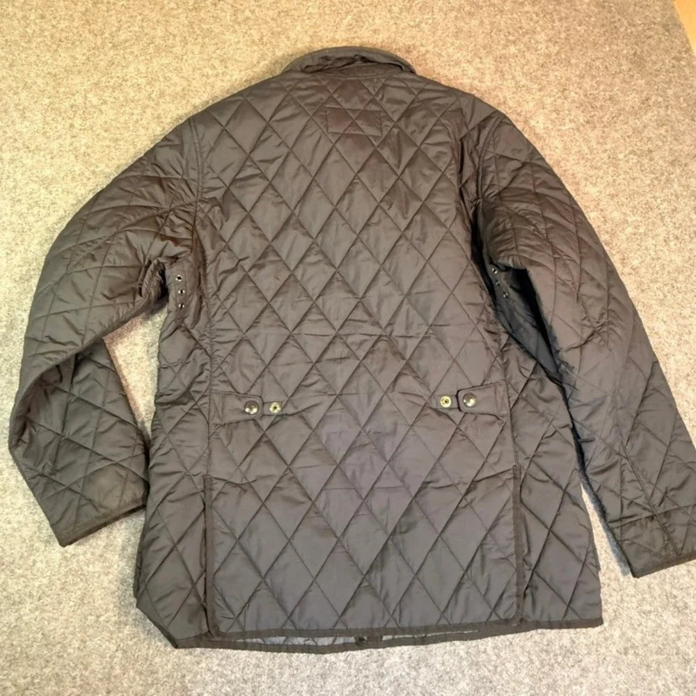 Polo Ralph‎ Lauren Kempton Quilted Barn Jacket Dark Navy Mens Sz M Snap Pockets